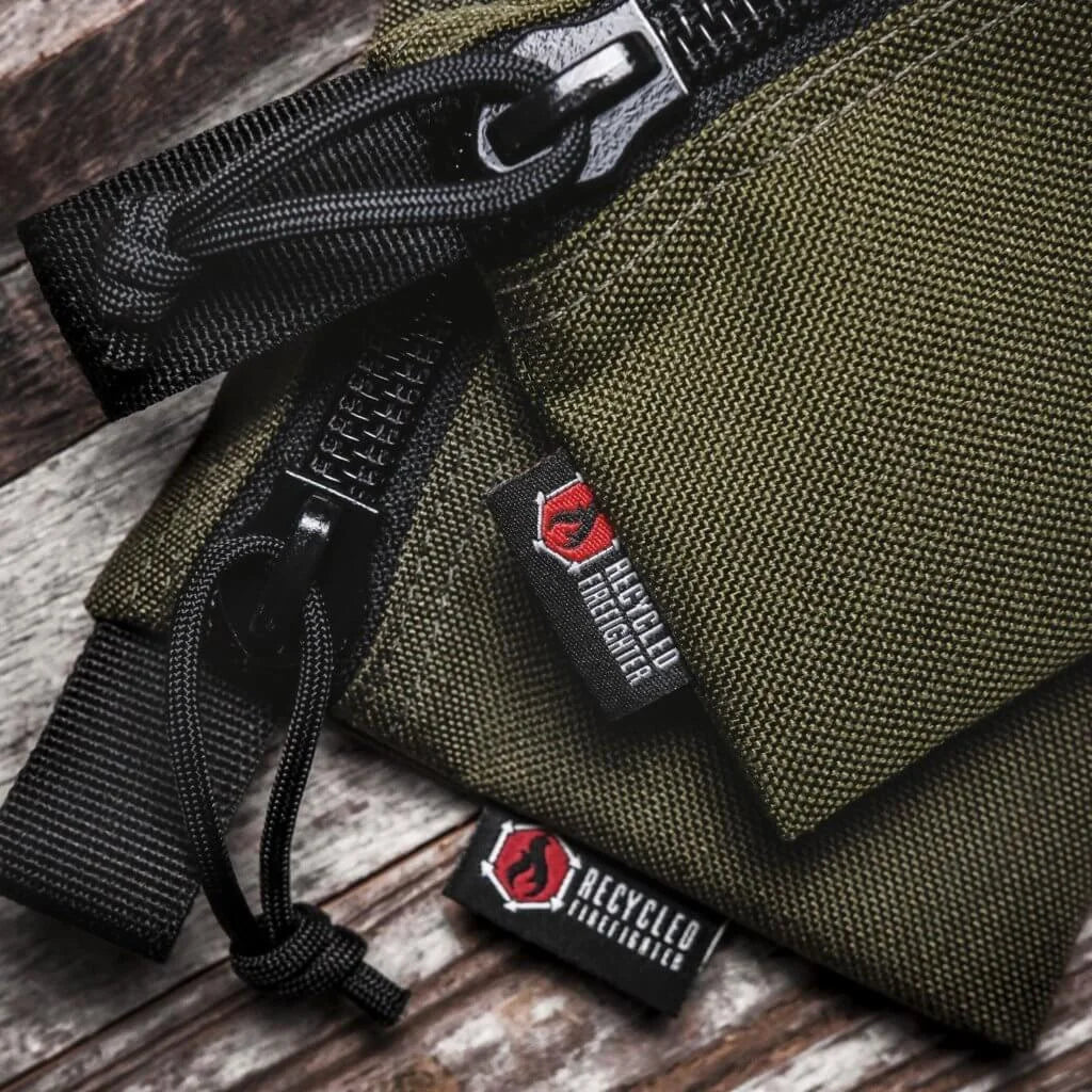 Recycled Firefighter Truckie Large Organizer Pouch