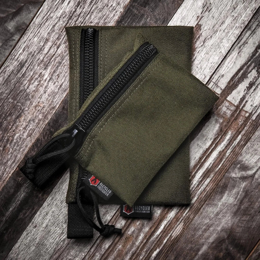 Recycled Firefighter Truckie Large Organizer Pouch