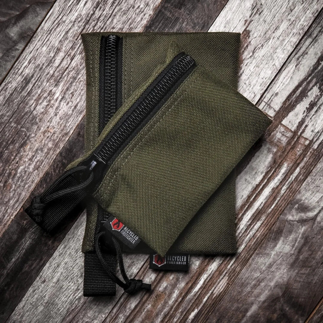 Recycled Firefighter Truckie Large Organizer Pouch