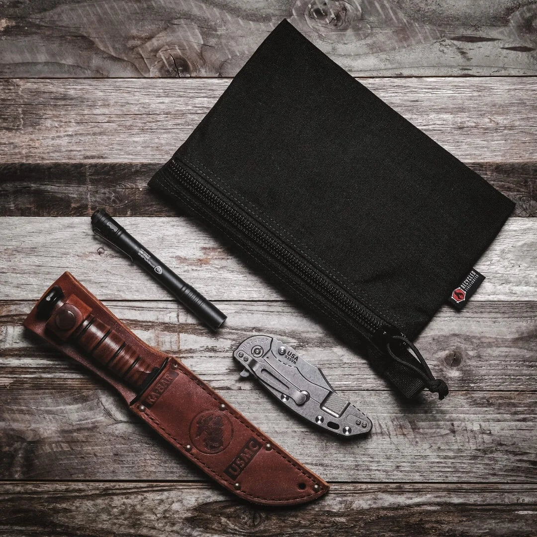 Recycled Firefighter Truckie Large Organizer Pouch